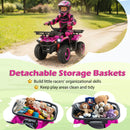 24V 4-Wheel Electric Ride-On Toy with Slow Start, Music, Stories, and Multimedia Ports