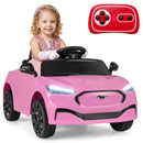 Ford Mach E Electric Ride-On Toy with Parental Control, LED Lights, Horn, and Music