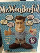 Mr. Wonderful Talking Toy Figure - 16 Phrases, Model MS9113 (Batteries Required)