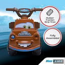Kid Trax Disney Cars 3 Tow-Mater Large Rubber Electric Vehicle for Toddlers