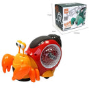 Musical Light-Up Crawling Crab and Snail Tummy Time Baby Toy