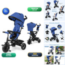 INFANS 6-in-1 Kids Tricycle with Reversible Seat and Adjustable Handle
