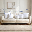 Set of 4 Decorative 18x18 Pillow Inserts with Down Alternative Filling