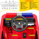 Neche WJL014 Red Fire Truck Ride-On Toy, 12V Battery Operated Vehicle