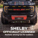 Qaba 3-in-1 Ford Shelby Black Push and Slide Car