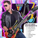 12 Colorful Inflatable Musical Instruments Party Accessories, 34.3 inches