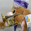 GEMMY Plush Animated Bunny Playing Trumpet - "When the Saints Go Marching In"