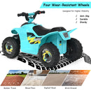 Electric 6V Blue Quad ATV Ride-On Toy with Forward and Reverse for Toddlers