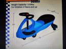 Blue Lil’ Rider Wiggle Car for Indoor/Outdoor Fun - Ride-On Toy for Ages 3-8 Years, Max Weight 110lbs