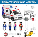 Rescue Adventure Friction-Powered Ambulance Toy for Children