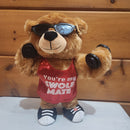 Gemmy Animated Valentine Dancing Singing DMX Party Teddy Bear Plush Gym Fitness
