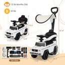 HONEY JOY Mercedes Benz Push Toy Car for Toddlers with Stroller Handle