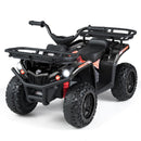 24V Kids Electric ATV with Dual Motors & Basket, Off-Road Quad Toy