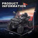 24V Kids' ATV Ride-On Car with Lights, Sounds, and Bluetooth for Ages 3-8