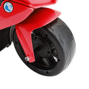 Red Electric 6V Kids' 3-Wheel Motorcycle Toy with Remote Control and LED Lights