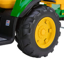 John Deere Ground Force 12V Ride-On Tractor with Extra Large Trailer for Ages 3-7