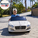 White Bentley Licensed Electric Kid Car with Parental Remote Control