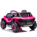 12V Licensed Pink Volkswagen Beetle Electric Ride-On Car for Kids, Speeds of 1.5-2.5MPH