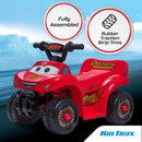Disney Cars Quad Ride-On Toy for Toddlers Ages 1.5-3, 6 Volt Battery Powered