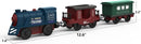 Motorized Battery-Powered Train Set for Wooden Tracks, 3-Piece Toy for Ages 3+
