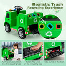 12V Electric Ride-On Recycling Garbage Truck with Remote Control and Accessories