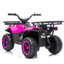 24V 80W Children’s Off-Road ATV with Non-Slip Tires, LED Illumination, Bluetooth Connectivity, and Storage Compartment