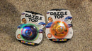 Set of 2 Dazzle Top Light-Up Motorized Spinning Toys Perfect for Holiday Surprises