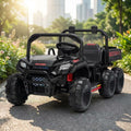 24V 4WD Electric Dump Truck for Kids - 2-Seater Ride-On Car with Remote Control and 3 Speed Options