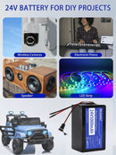24V 5Ah Lithium Power Battery for Ride-on Toys with 29.4V 1A Charger