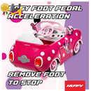 Minnie Mouse 6 Volt Electric Convertible Ride-On Car for Kids Ages 3 and Up