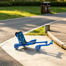 Blue Ride-On Drift Scooter for Kids, Suitable for Ages 4+, 132 lbs Capacity, Indoor/Outdoor Use