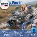 12V Electric Police Car for Kids with Parental Control