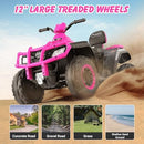 24V Pink 4WD Off-Road ATV for Two Big Kids
