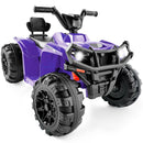 12V Electric ATV Quad Car Toy for Kids with Bluetooth Audio - White