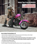 ELEMARA 24V Electric Dirt Bike for Big Kids - 15 mph Speed and 150 lb Capacity