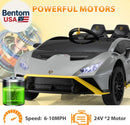 24V Licensed Lamborghini STO Electric Ride-On Car for Toddlers