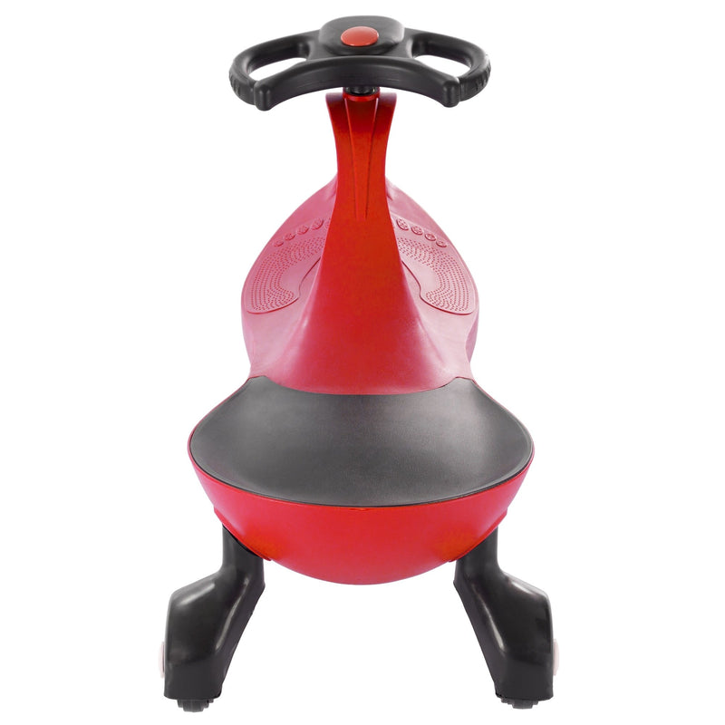 Red and Black Wiggle Ride-On Car Toy – Battery and Pedal Free, New with Damaged Box