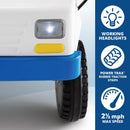 Kid Trax 6V Postal Service Ride-On Vehicle for Kids Ages 3-5, Max Weight 60 lbs, White