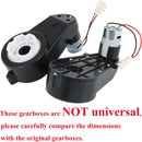 "Set of 2 Kids Electric Ride-On Car Gearboxes with 12V 12000RPM High-Speed Motors"