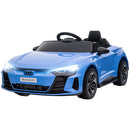Blue Audi 12V Electric Ride-On Car for Kids with Remote Control