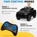 12V Kids Electric Ride-On Truck with Remote Control, Bluetooth, and LED Wheels - Black