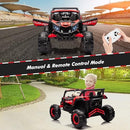 Kids' Red 24V Dual-Seater Electric UTV Car