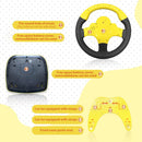 Yellow RedCrab Kids Steering Wheel Toy with Brake and Gas Pedals