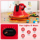 12V Red Kids Bumper Car with Dual Joystick Control and Remote