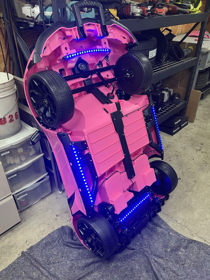 SVJ Pink Roadster Electric Ride-On Car for Kids