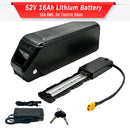 52V 16Ah Lithium Power Pack with 50A BMS for 100-1500W Electric Bikes and Bicycles