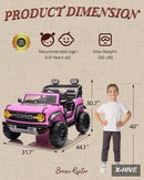 24V Extra Large Electric Ride-On Vehicle with Metal and PP Plastic Construction