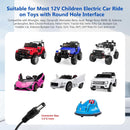 12V Charger for Kids Electric Ride-On Toys and Vehicles