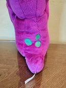 BARNEY!!  "MAGICAL FRIENDS" 2001 Belly Lights While Singing *tested" Plush  14in