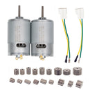 24V RS555 High-Speed Electric Motor 35000RPM - Set of 2 Power Wheel Gearbox Components